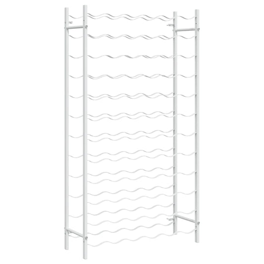 Wine Rack for 72 Bottles White Metal