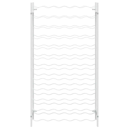 340912 vidaXL Wine Rack for 72 Bottles White Metal