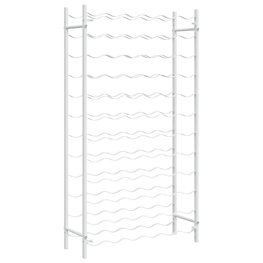 340912 vidaXL Wine Rack for 72 Bottles White Metal