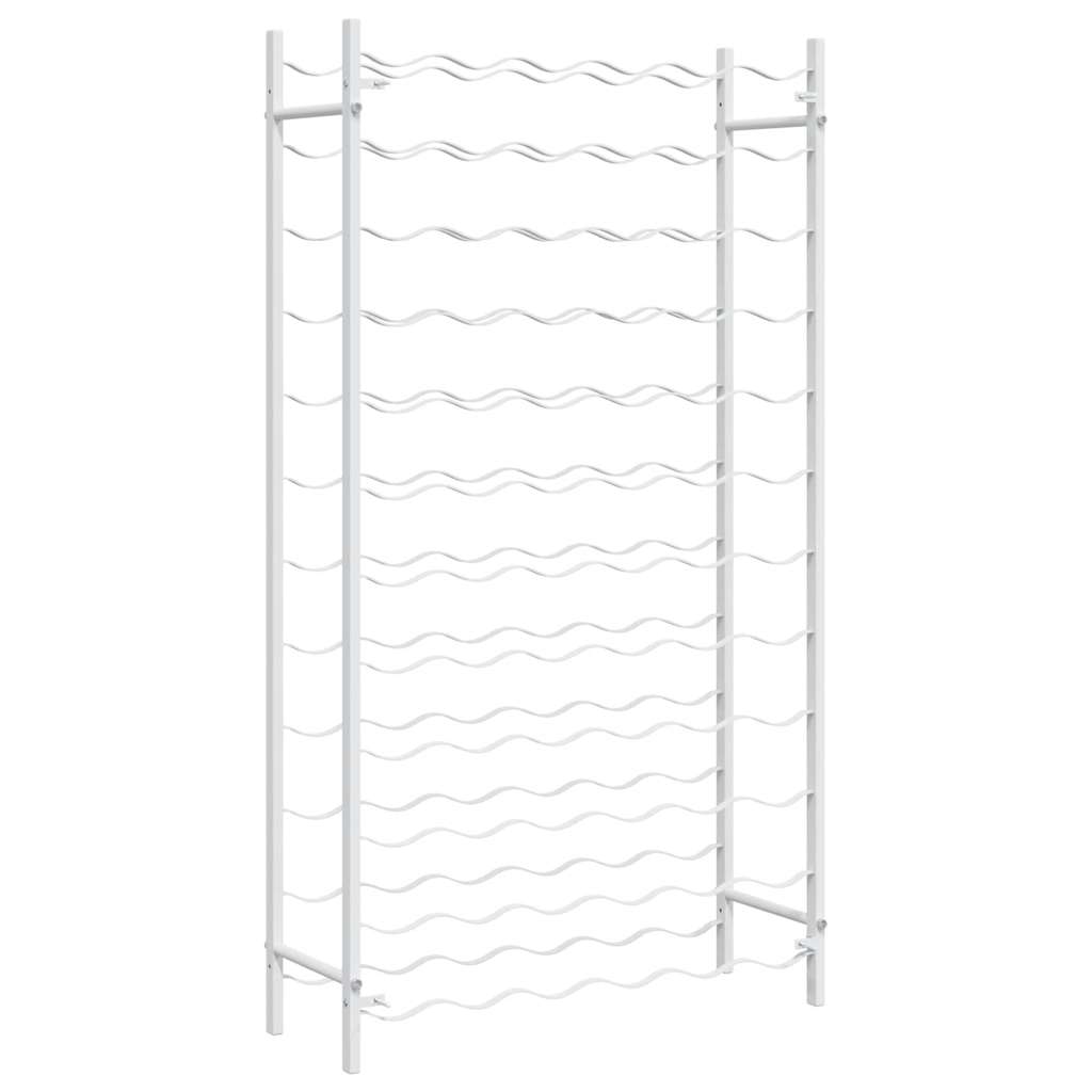 Wine Rack for 72 Bottles White Metal