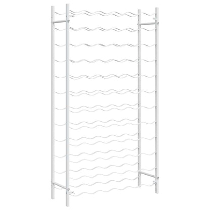 Wine Rack for 72 Bottles White Metal