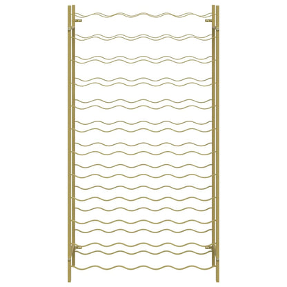 Wine Rack for 72 Bottles Gold Metal