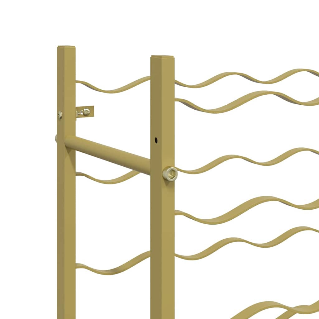 340913 vidaXL Wine Rack for 72 Bottles Gold Metal