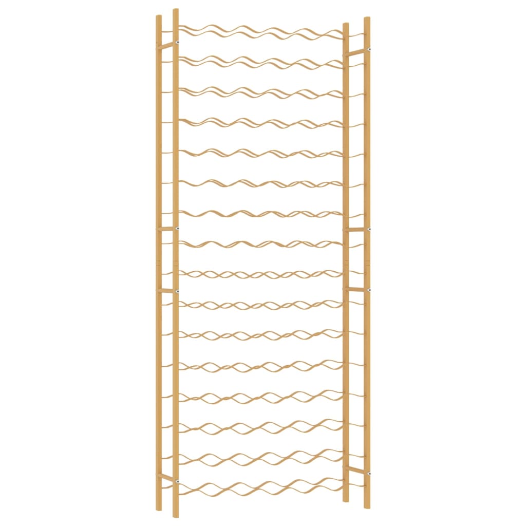 Wine Rack for 96 Bottles Gold Metal