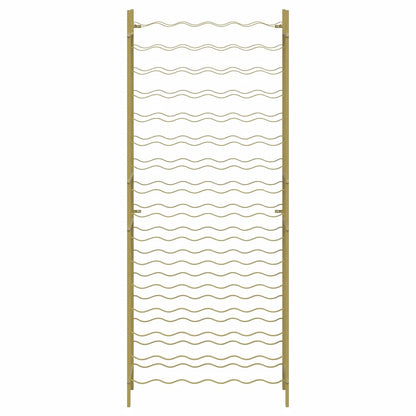 Wine Rack for 96 Bottles Gold Metal