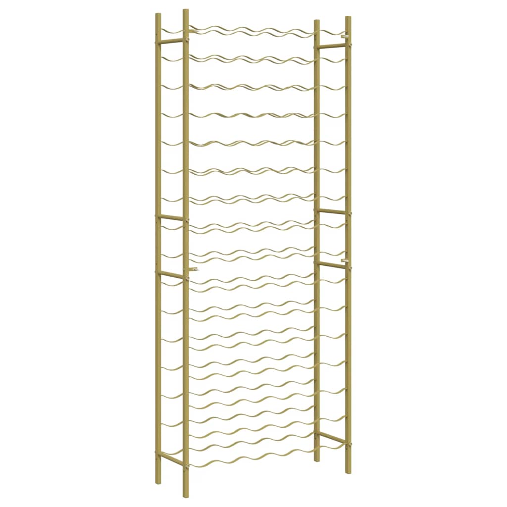 Wine Rack for 96 Bottles Gold Metal
