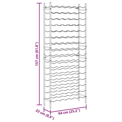 Wine Rack for 96 Bottles Gold Metal