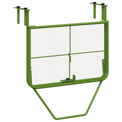 Balcony Table Green 60x40 cm Steel