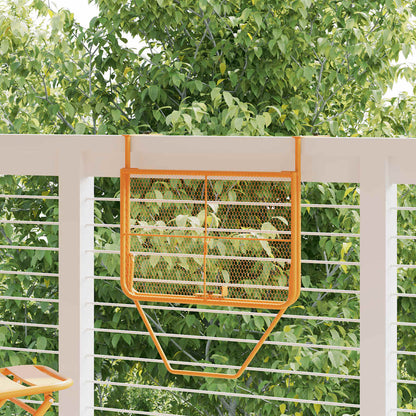 Balcony Table Yellow 60x40 cm Steel