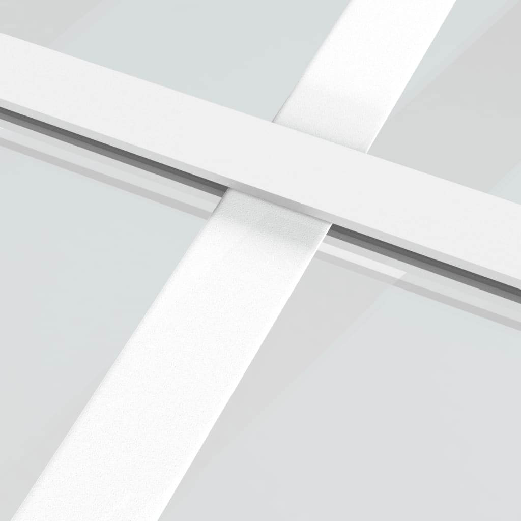 Sliding Door ESG Glass and Aluminium 76x205 cm White