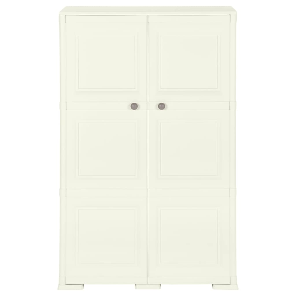 Plastic Cabinet 79x43x125 cm Wood Design Vanilla Ice