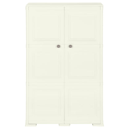 Plastic Cabinet 79x43x125 cm Wood Design Vanilla Ice