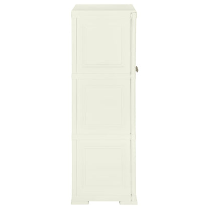 Plastic Cabinet 79x43x125 cm Wood Design Vanilla Ice