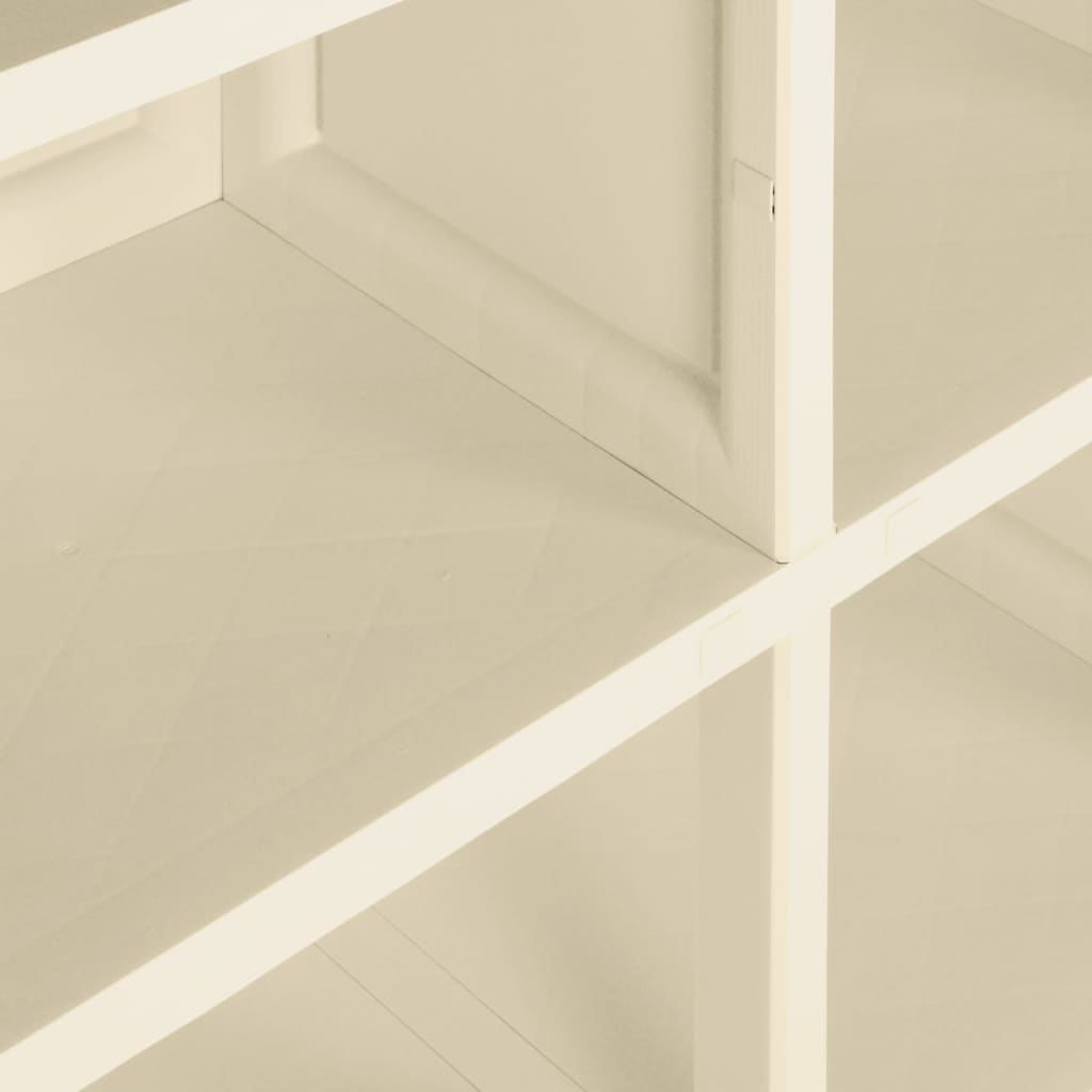Plastic Cabinet 79x43x125 cm Wood Design Angora White