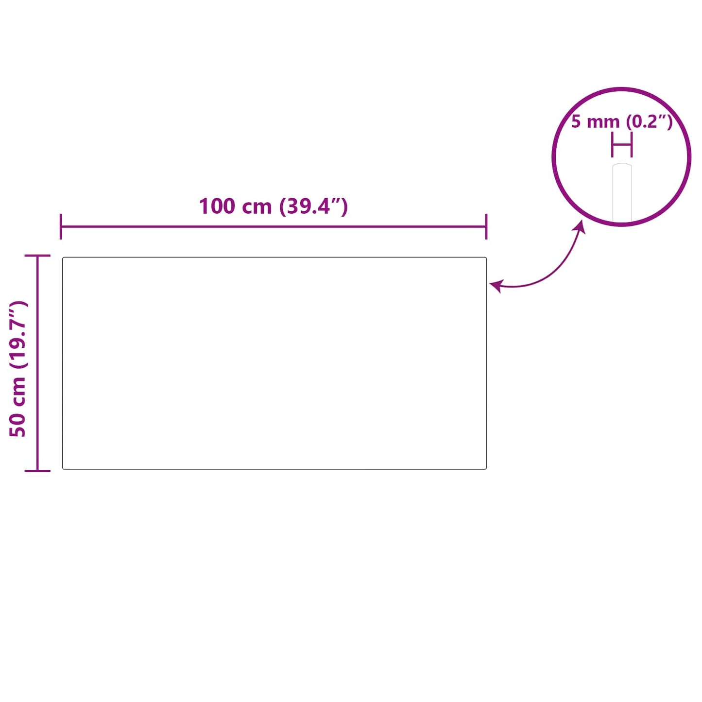 Table Top 4 pcs Black Tempered Glass