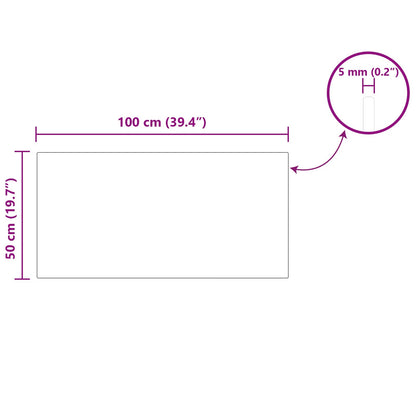 Table Top 4 pcs Black Tempered Glass