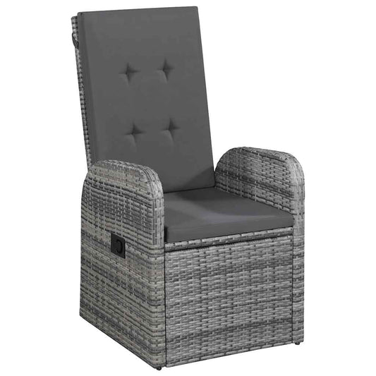 Garden Dining Set | Grey, Dark Grey | PE Rattan | 7 Piece Dining Set