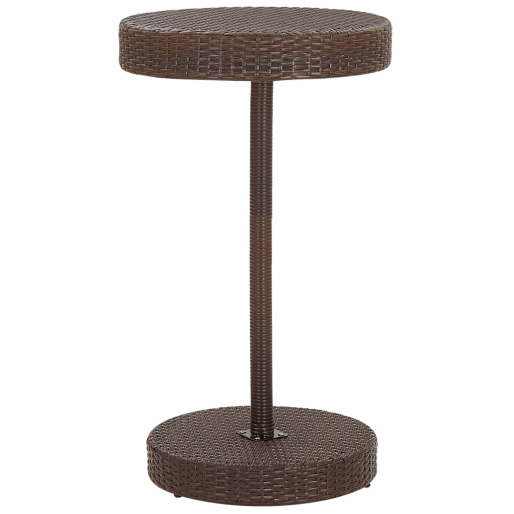 Garden Bar Set | Brown, Cream White | PE rattan, Powder-Coated Steel