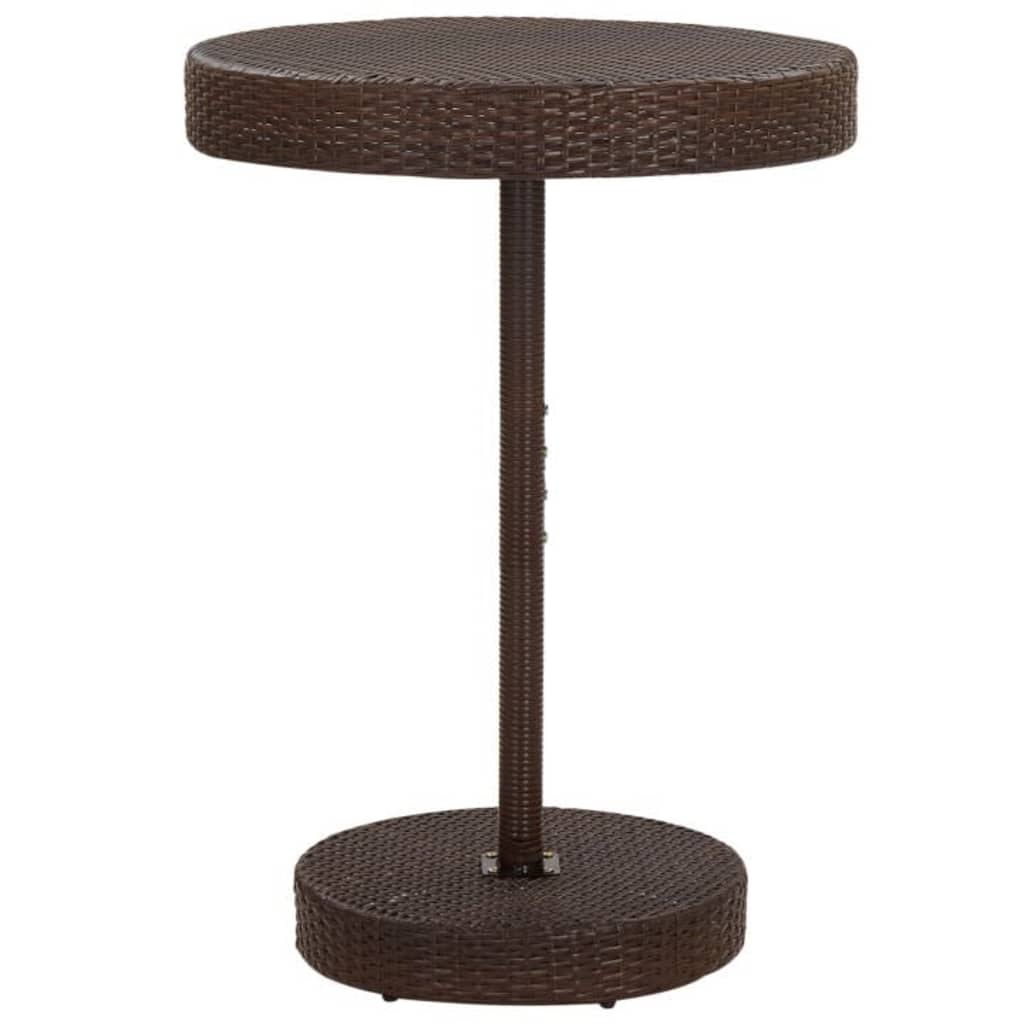 Garden Bar Set | Brown, Cream White | PE rattan, Powder-Coated Steel