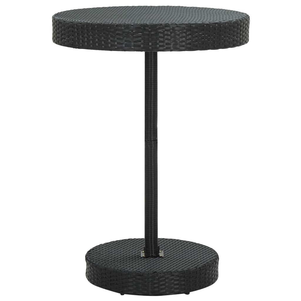 Garden Bar Set | Black, Cream White | PE Rattan, Powder-Coated Steel