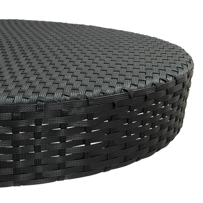 Garden Bar Set | Black, Cream White | PE Rattan, Powder-Coated Steel