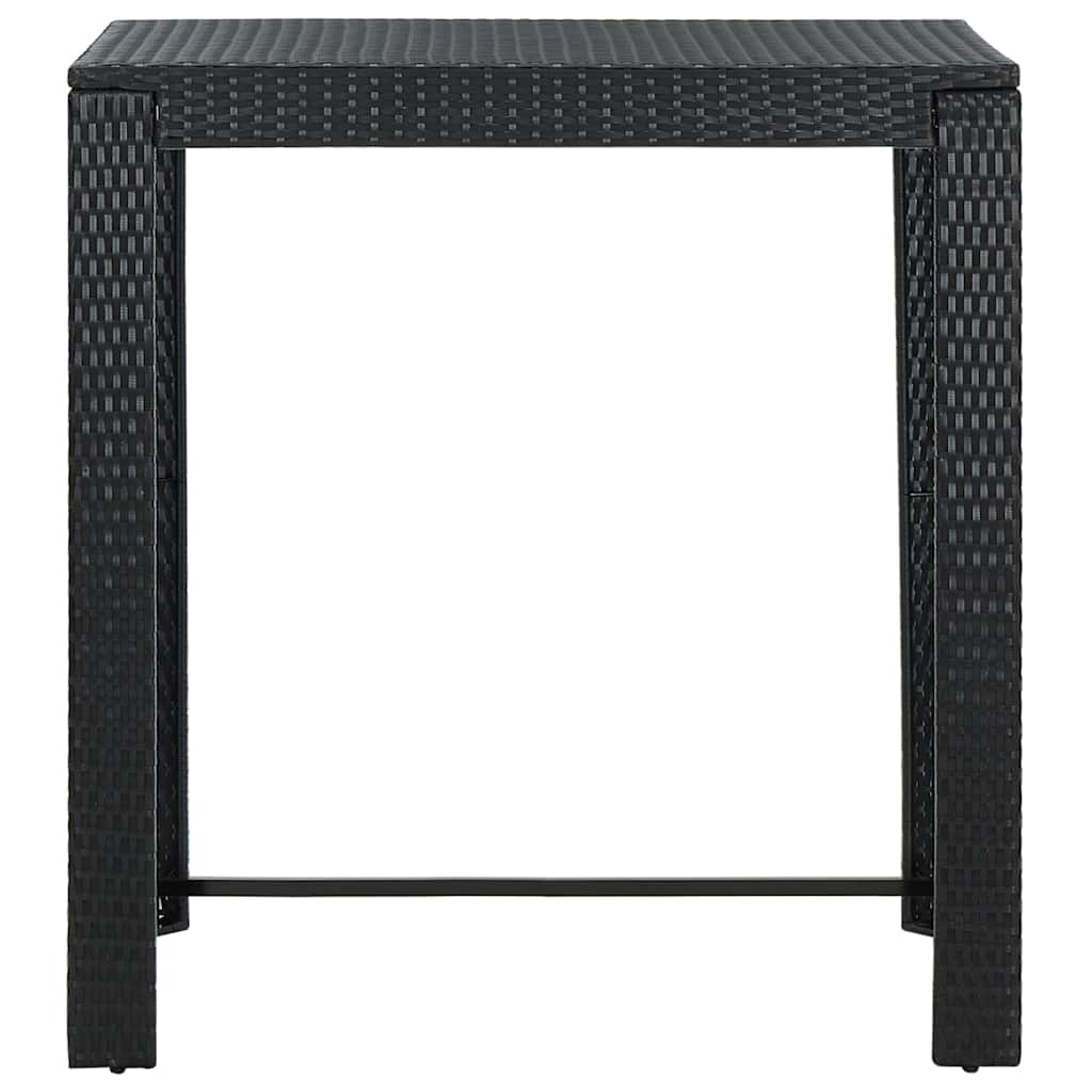 Garden Bar Set | Black with cream white cushions