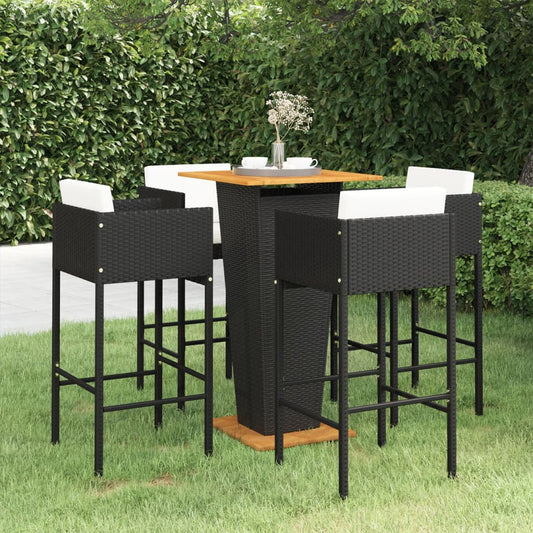 Garden Bar Set | Black, Cream white