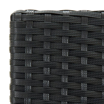 Garden Bar Set | Black | PE Rattan, Powder-Coated Steel | Standard