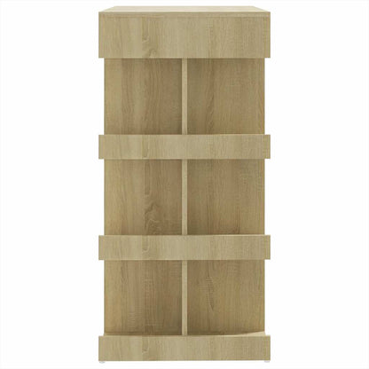 Bar Table with Storage Rack Sonoma Oak 100x50x101.5 cm