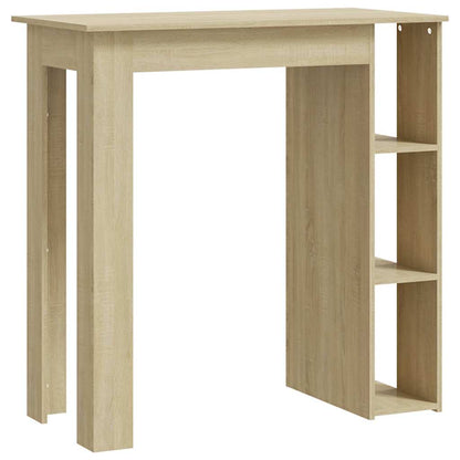 Bar Table with Shelf Sonoma Oak 102x50x103,5 cm Engineered Wood