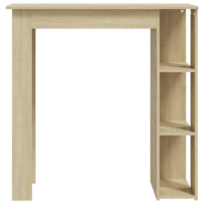 Bar Table with Shelf Sonoma Oak 102x50x103,5 cm Engineered Wood