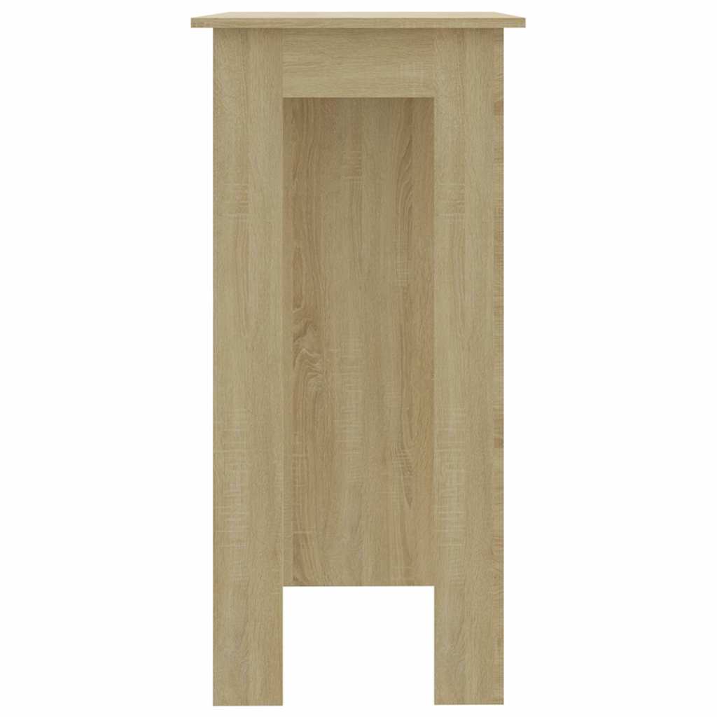 Bar Table with Shelf Sonoma Oak 102x50x103,5 cm Engineered Wood