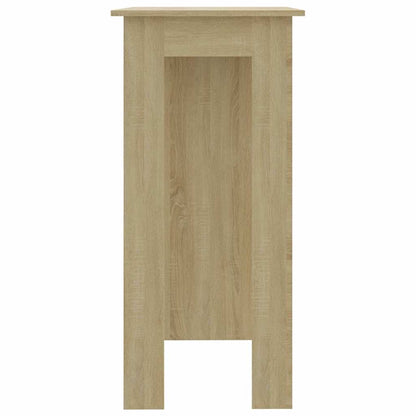 Bar Table with Shelf Sonoma Oak 102x50x103,5 cm Engineered Wood
