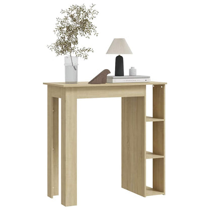 Bar Table with Shelf Sonoma Oak 102x50x103,5 cm Engineered Wood