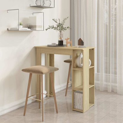 Bar Table with Shelf Sonoma Oak 102x50x103,5 cm Engineered Wood