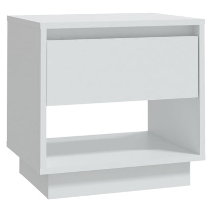 Bedside Cabinet | White | Engineered Wood | 45 cm x 34 cm x 44 cm