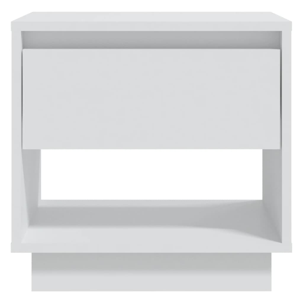 Bedside Cabinet | White | Engineered Wood | 45 cm x 34 cm x 44 cm