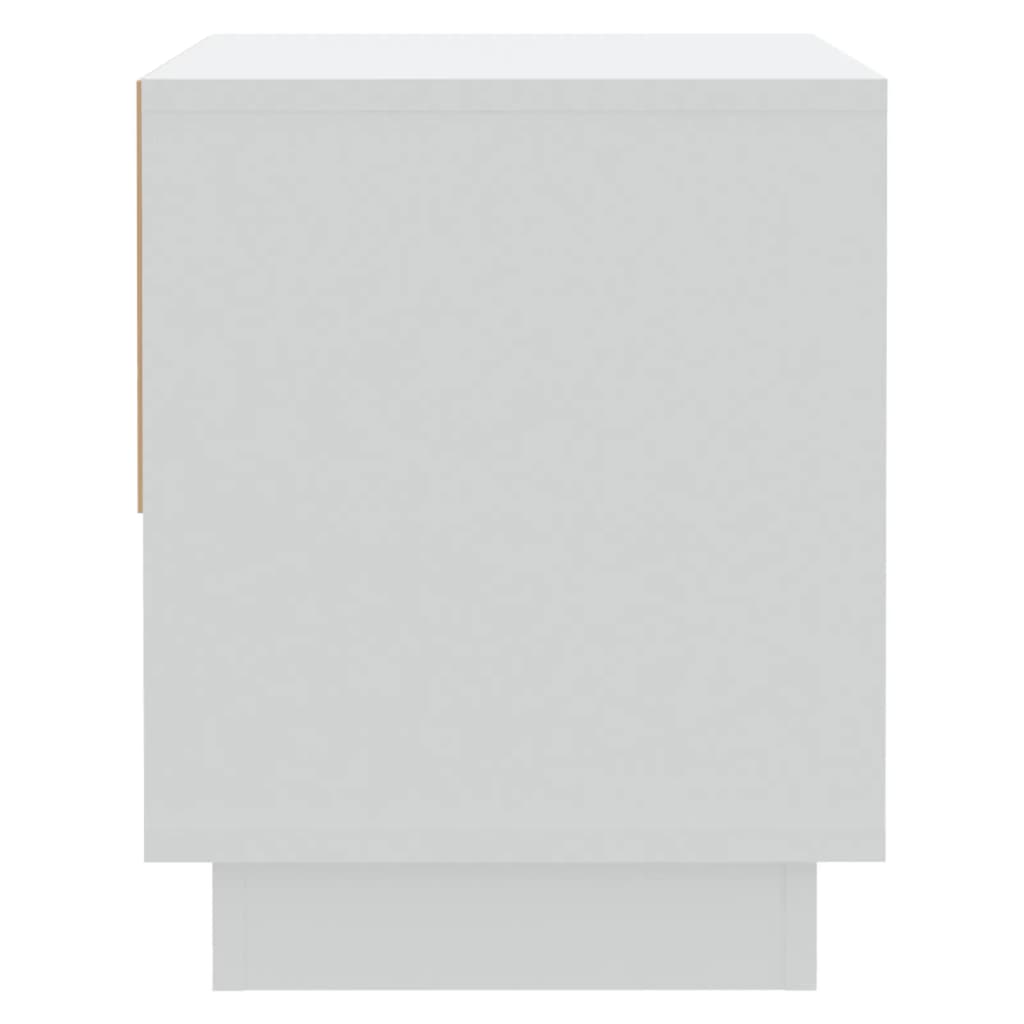 Bedside Cabinet | White | Engineered Wood | 45 cm x 34 cm x 44 cm