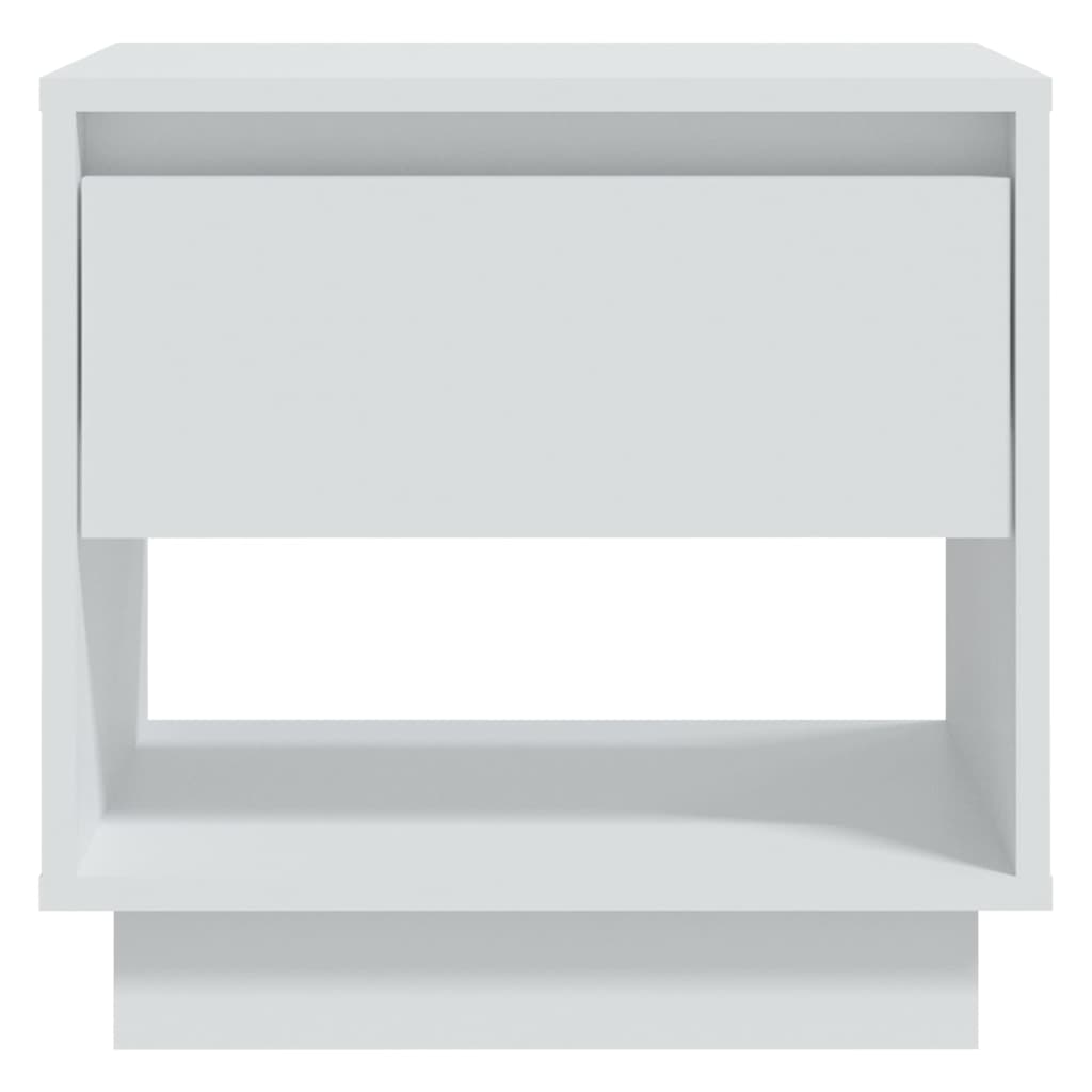 Bedside Cabinets 2 pcs White 45x34x44 cm Engineered Wood