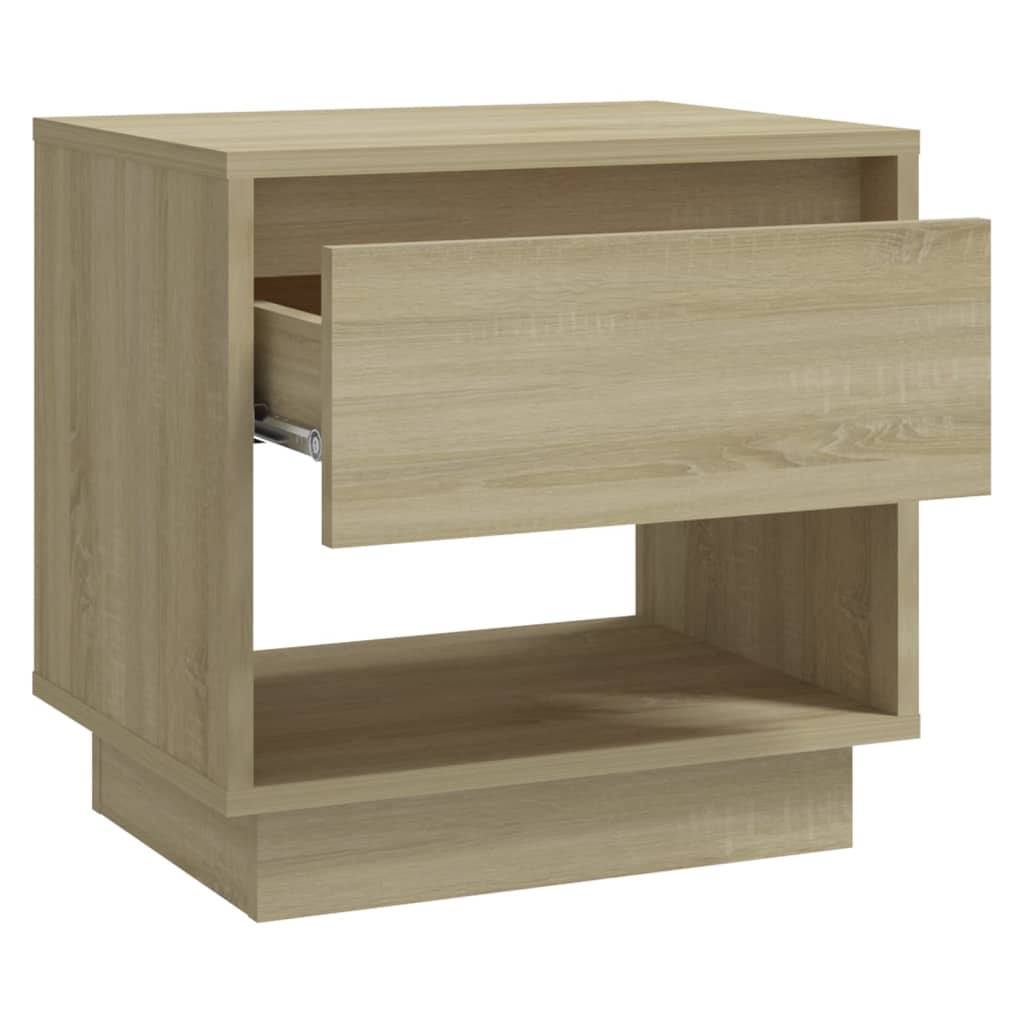 Bedside Cabinet | Sonoma oak | Engineered wood | Bedside Cabinet