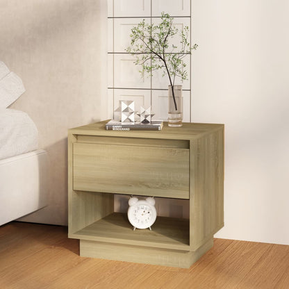 Bedside Cabinet | Sonoma oak | Engineered wood | Bedside Cabinet
