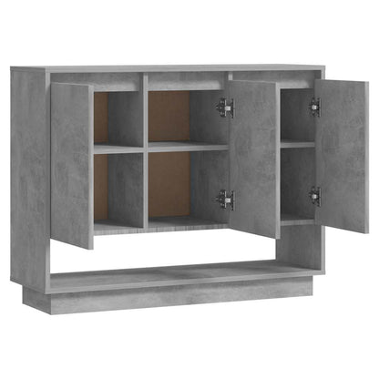 Sideboard Concrete Grey 97x31x75 cm Engineered Wood