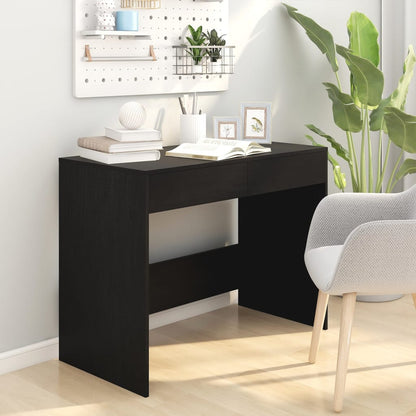 Desk Black 101x50x76,5 cm Engineered Wood