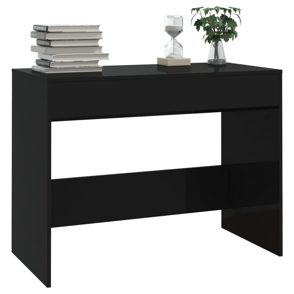 Desk Black 101x50x76,5 cm Engineered Wood