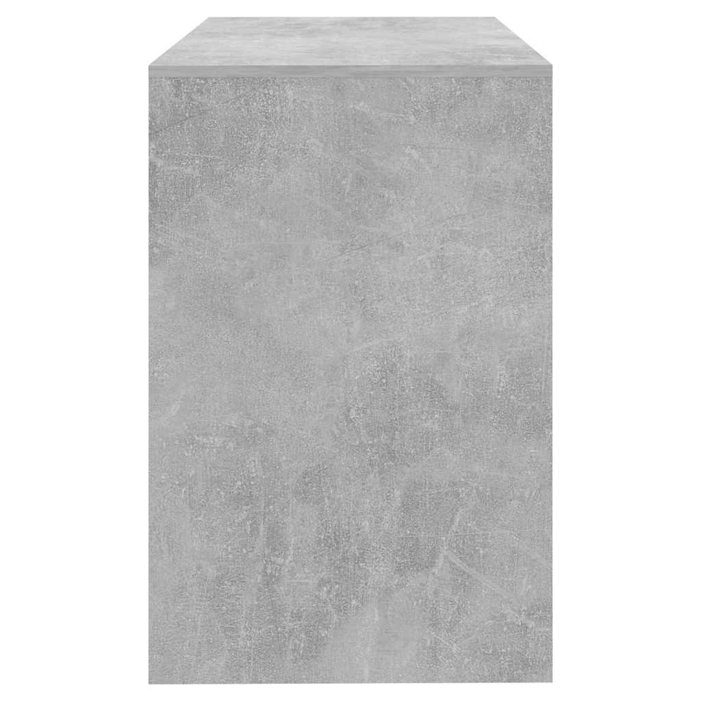 Desk Concrete Grey 101x50x76.5 cm Engineered Wood