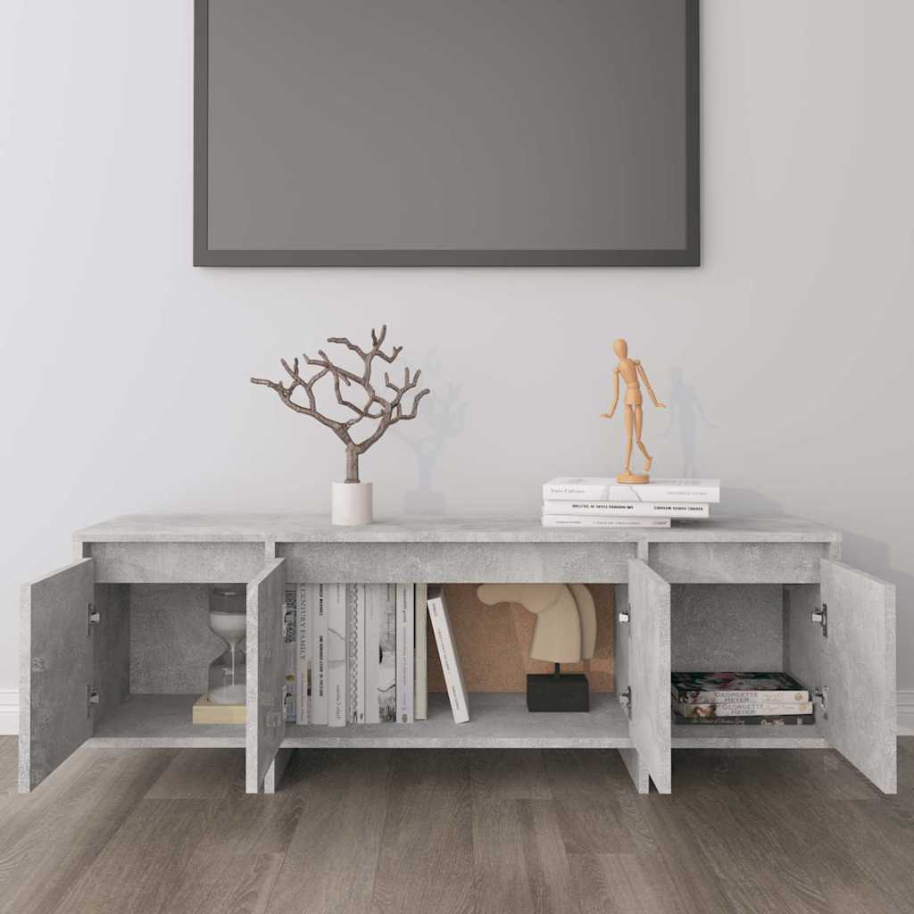 TV Cabinet Concrete Grey 120x30x40,5 cm Engineered Wood