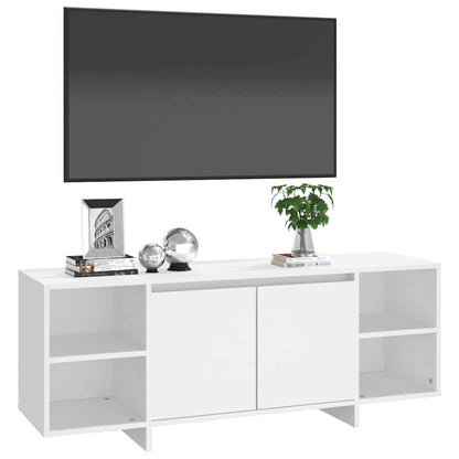 809584 vidaXL TV Cabinet White 130x35x50 cm Engineered Wood