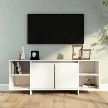 809584 vidaXL TV Cabinet White 130x35x50 cm Engineered Wood
