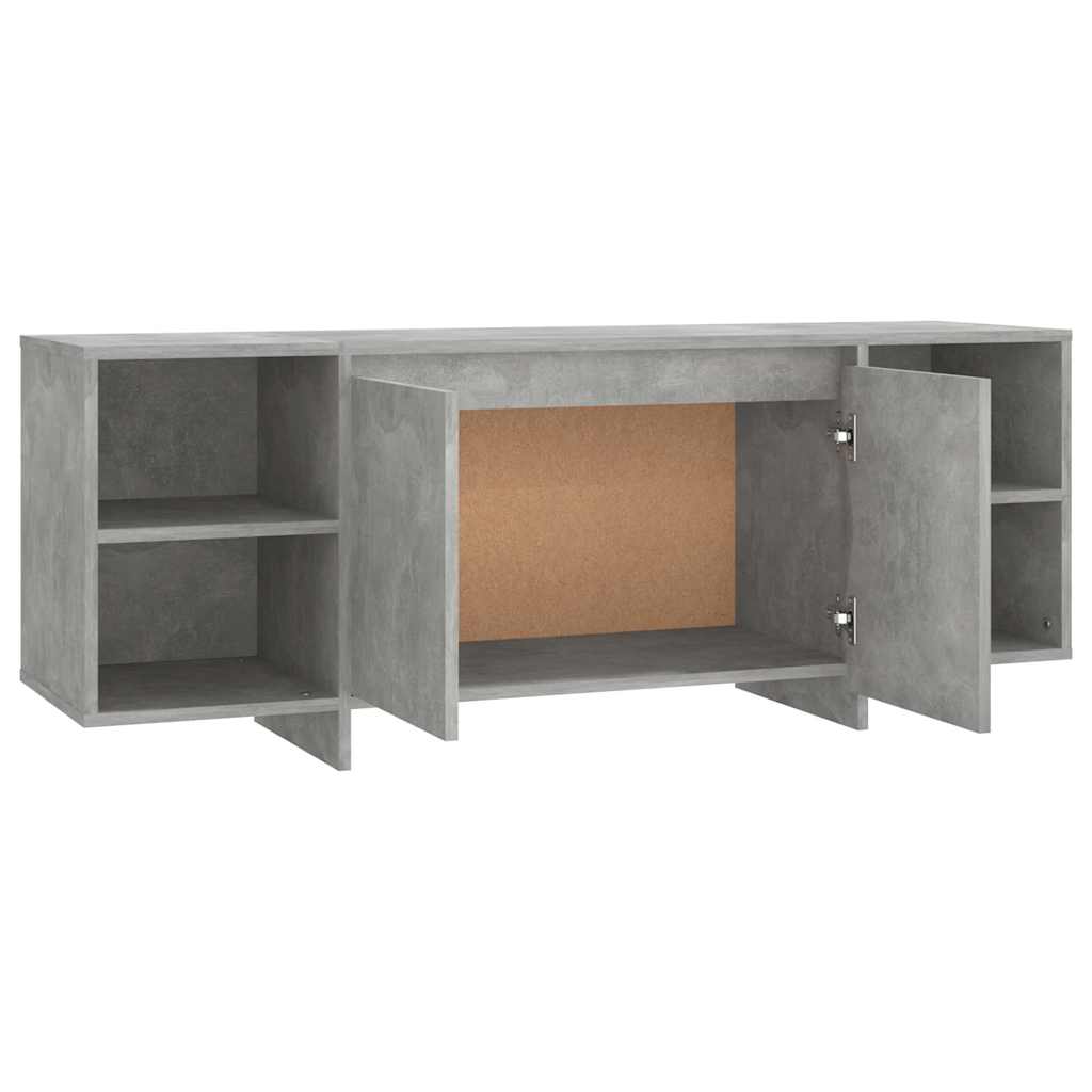 809588 vidaXL TV Cabinet Concrete Grey 130x35x50 cm Engineered Wood