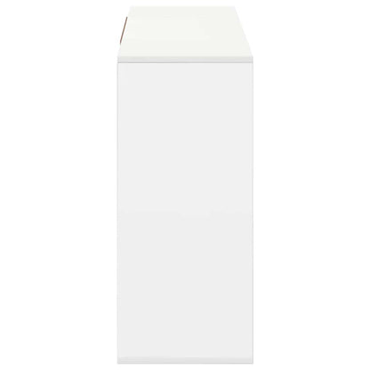 Sideboard White 120x30x75 cm Engineered Wood